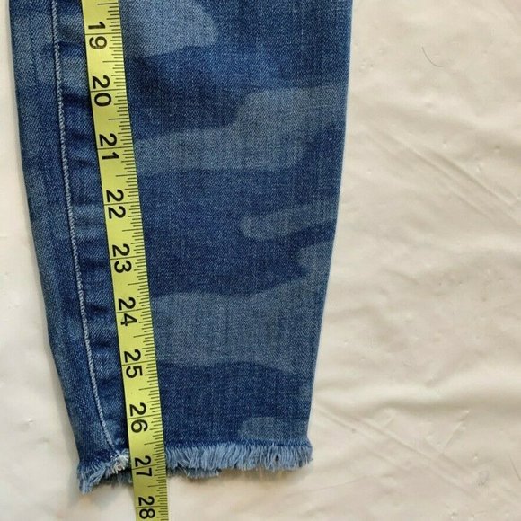 NEW Gap Camo Jeans Womens 2/26 R Legging Skimmer Stretch Camouflage Jegging Blue - Picture 11 of 11